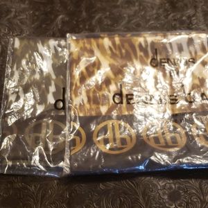 Dennis Basso scarf green or toffee NWT